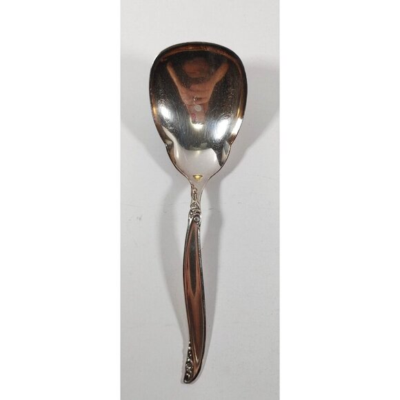 1847 Rogers Bros/IS FLAIR Silver Plated Casserole Berry Serving Spoon - Picture 1 of 5